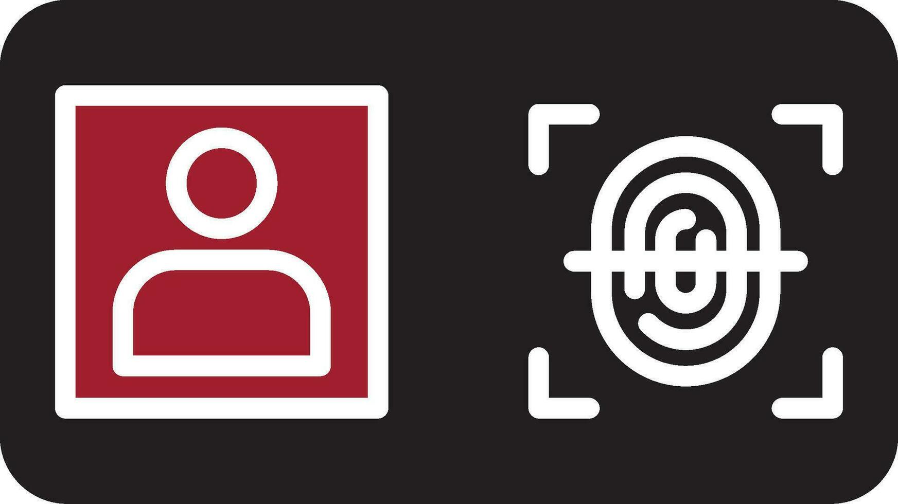 Biometric Identification Vector Icon