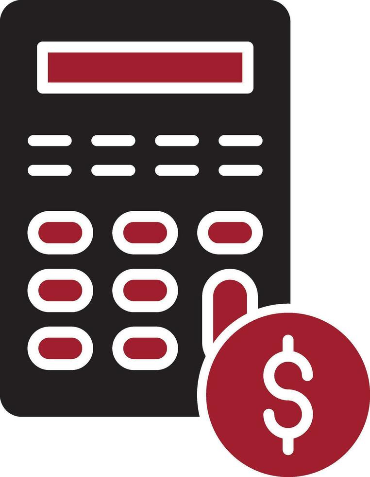 icono de vector de calculadora