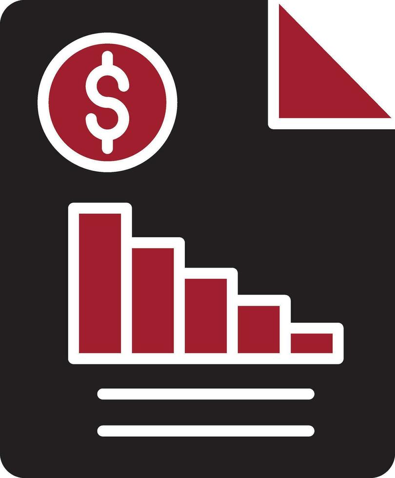 Financial Report Vector Icon