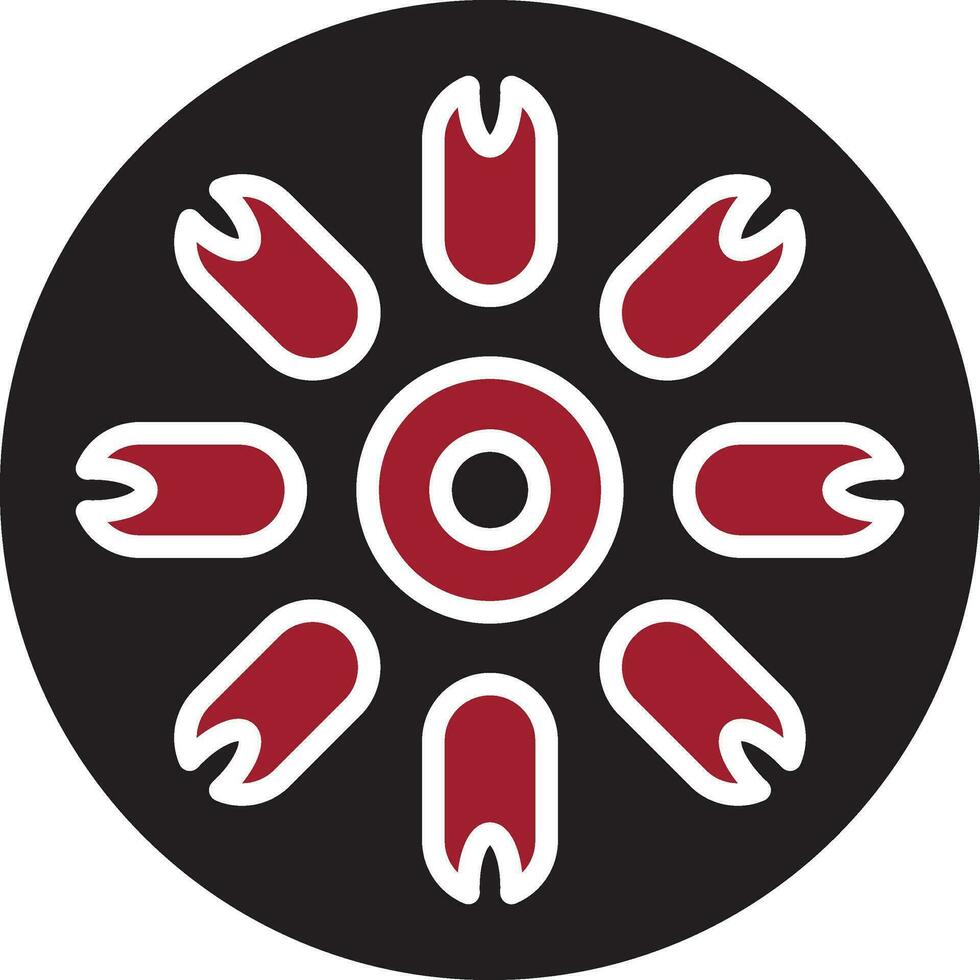 Centric Diatom Vector Icon