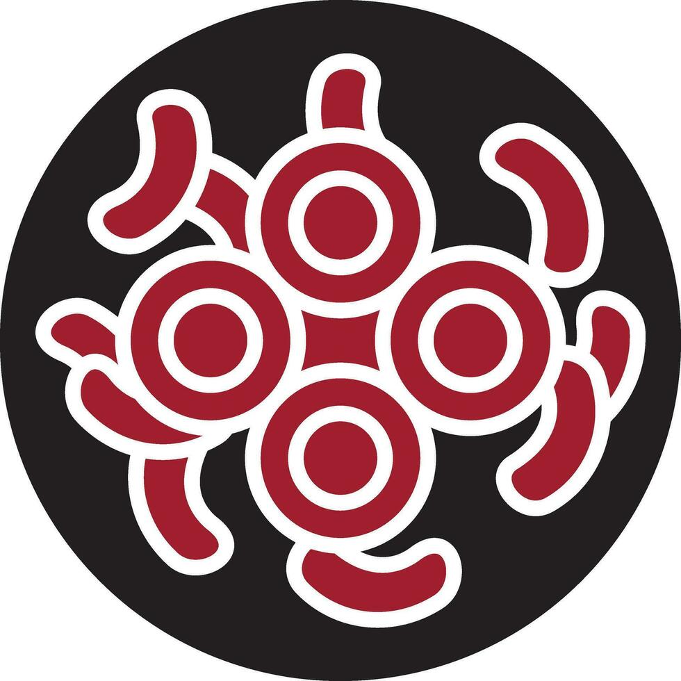 Gloeocapsa Cyanobacteria Vector Icon