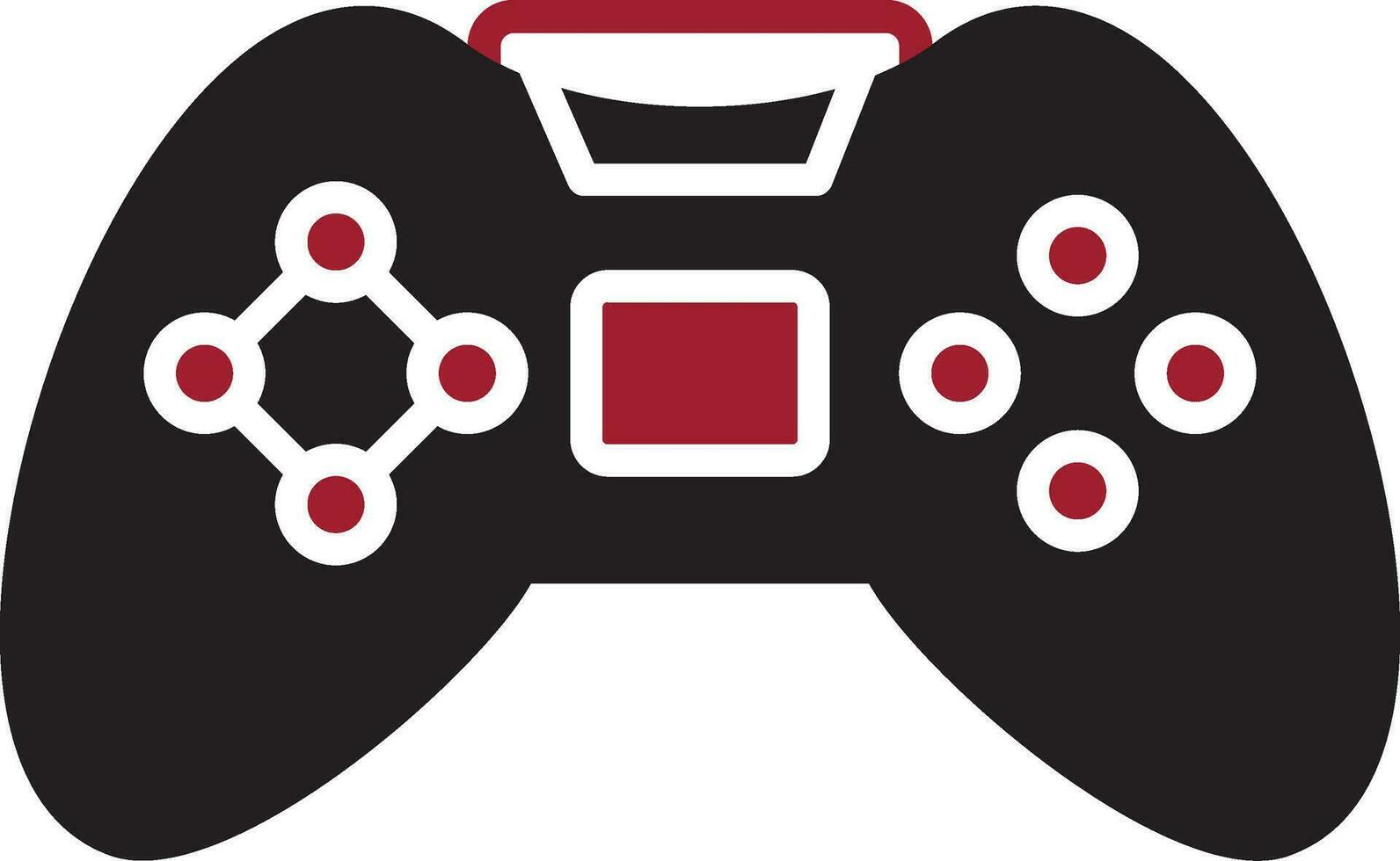 icono de vector de controlador de juego