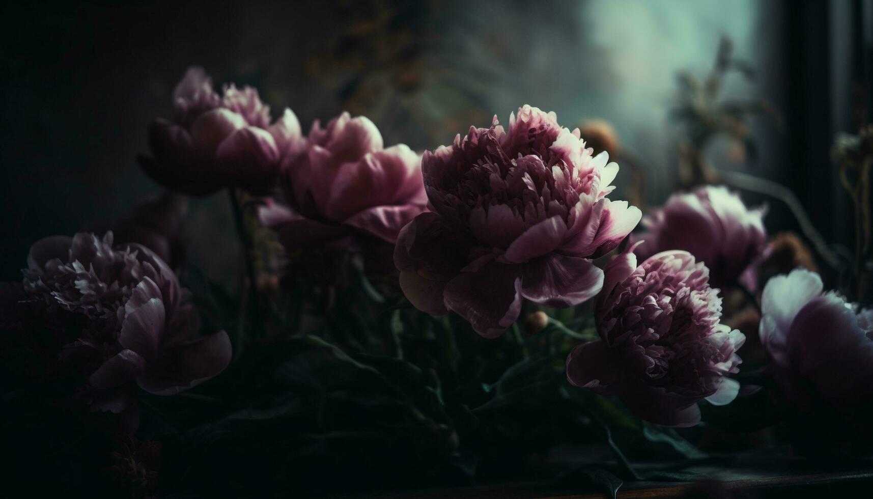 A bouquet of colorful flowers brings beauty and freshness indoors generated by AI photo
