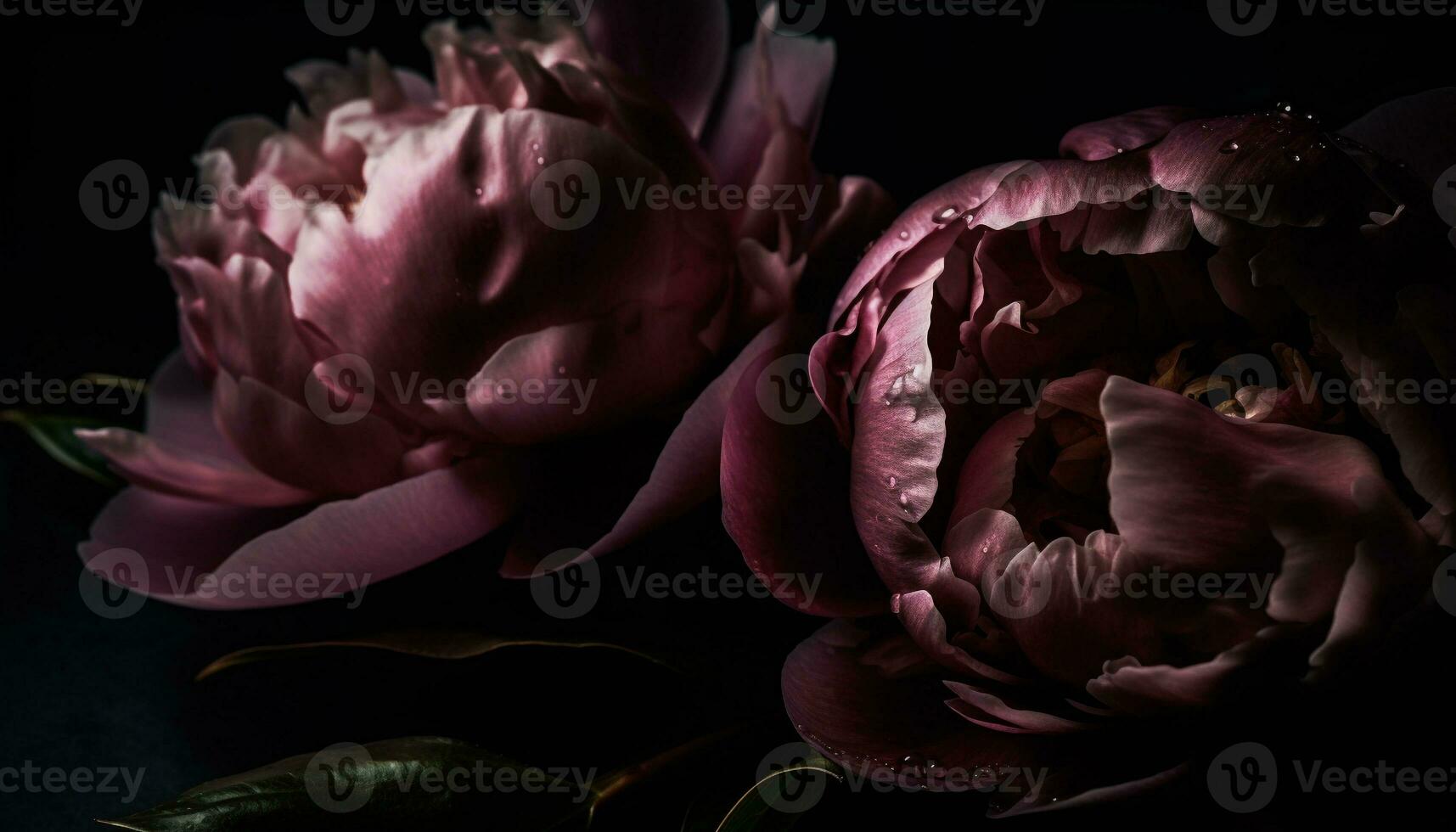 Freshness of nature beauty in a bouquet of pink peony generated by AI photo