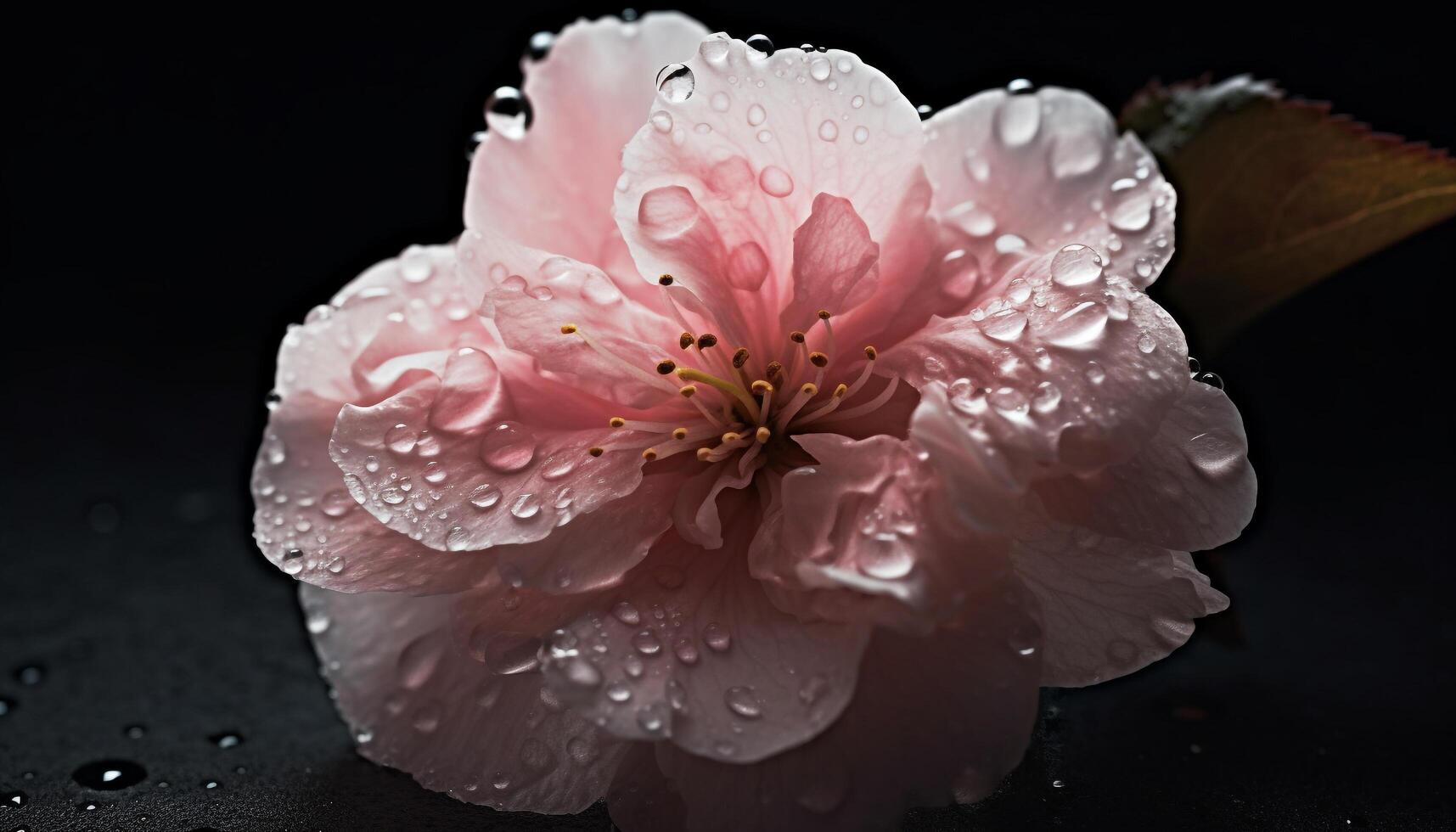 A vibrant bouquet of hibiscus and azalea, nature romantic gift generated by AI photo
