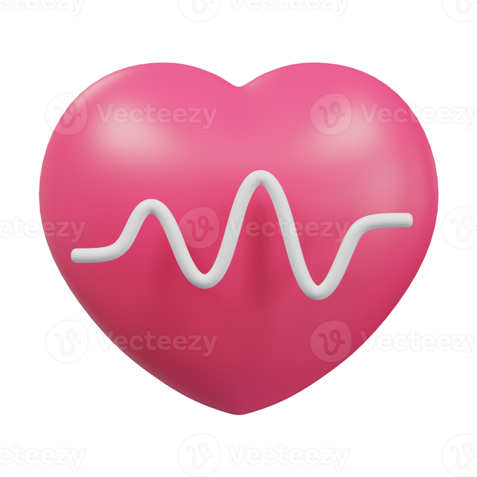 Heart Rate 3D Icon png
