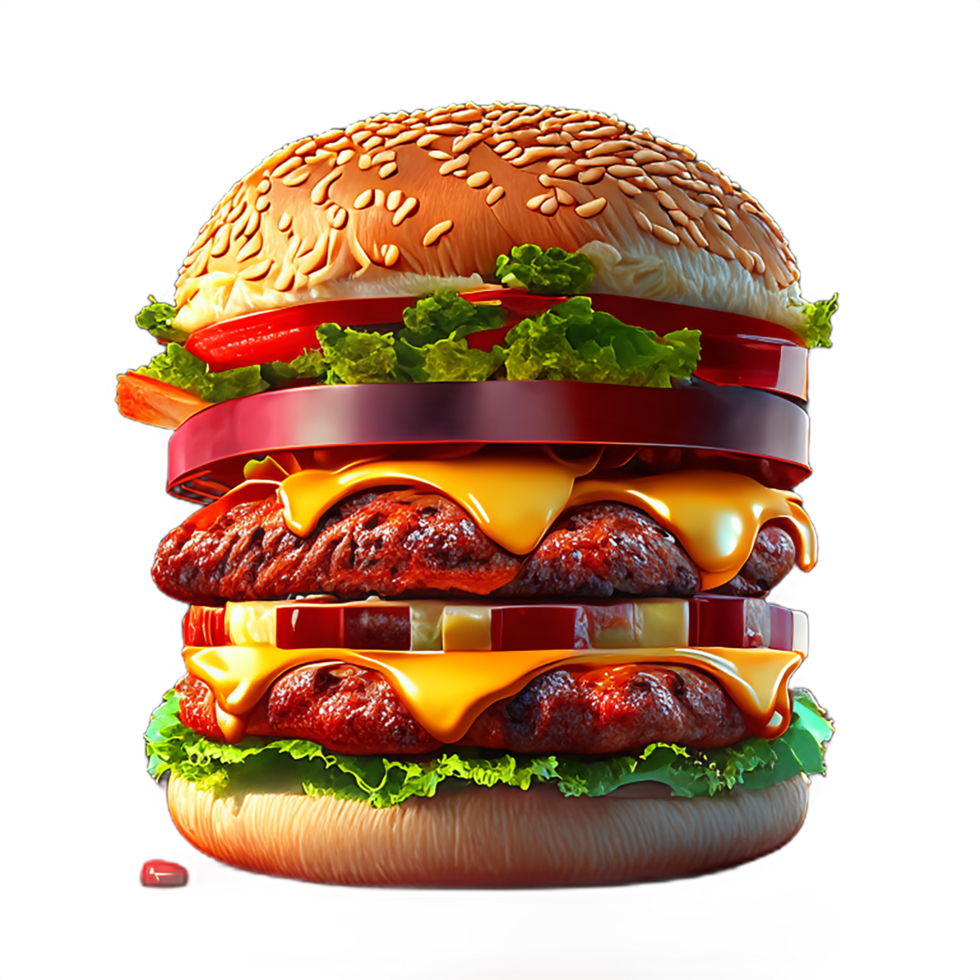 realistic photo a cranberry sauce bbq Chicken Sandwich on a hamburger bun. AI Generative png