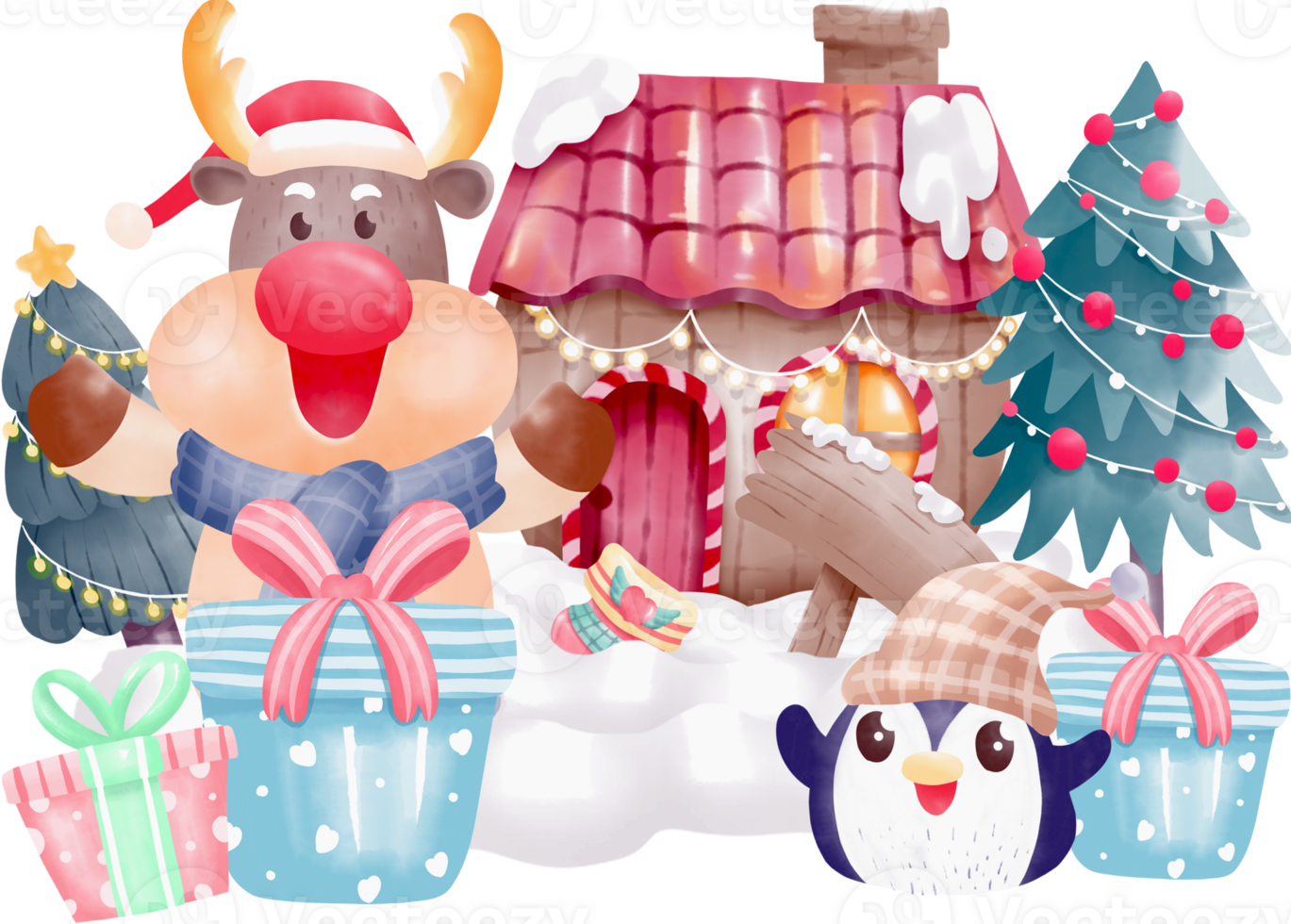 Merry christmas elements png