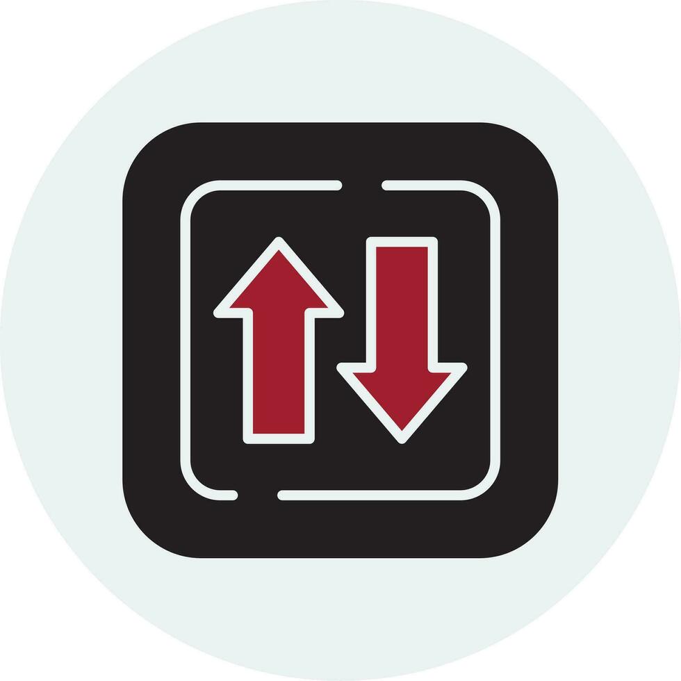 Two Ways Siign Vector Icon