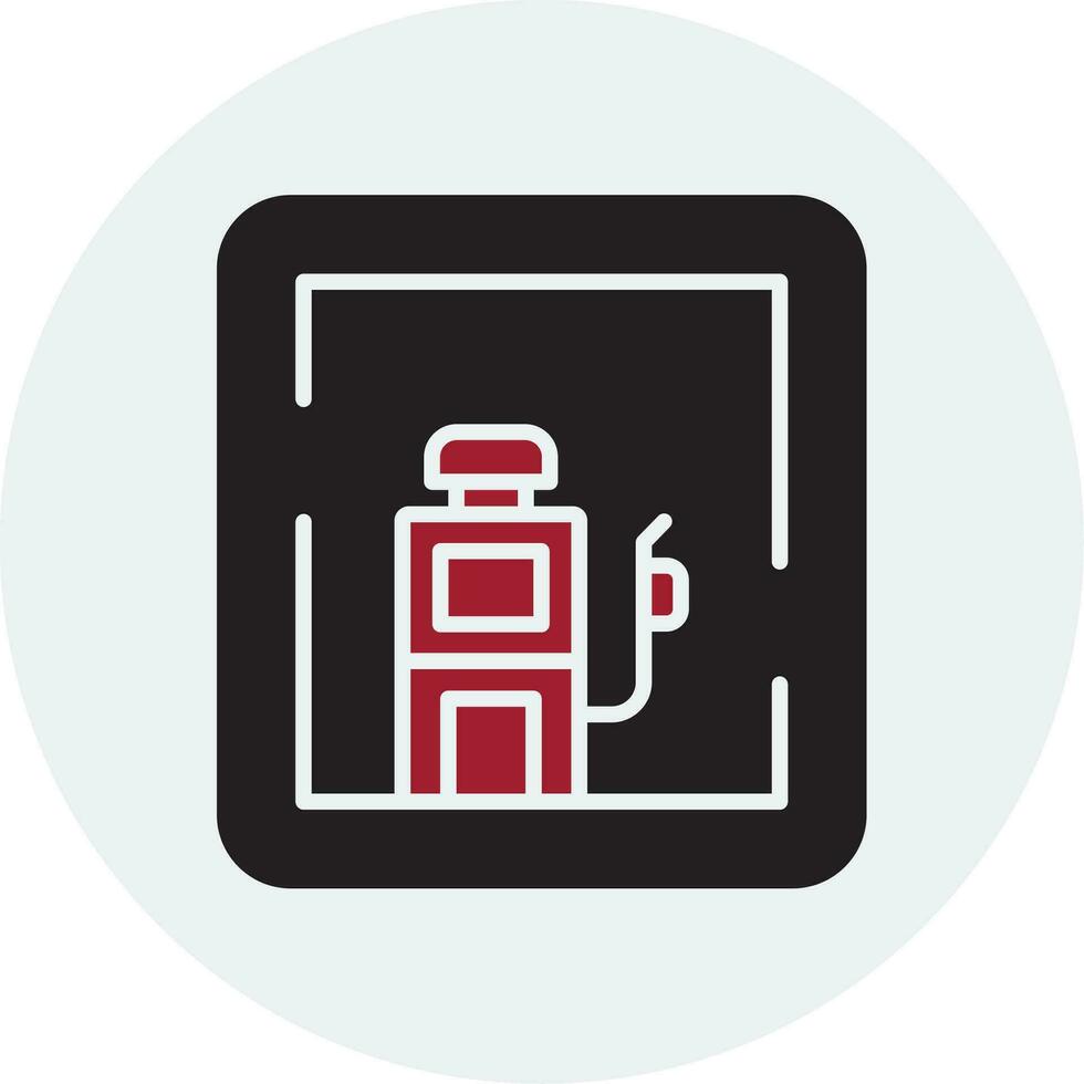 Gas Station Sign Vector Icon