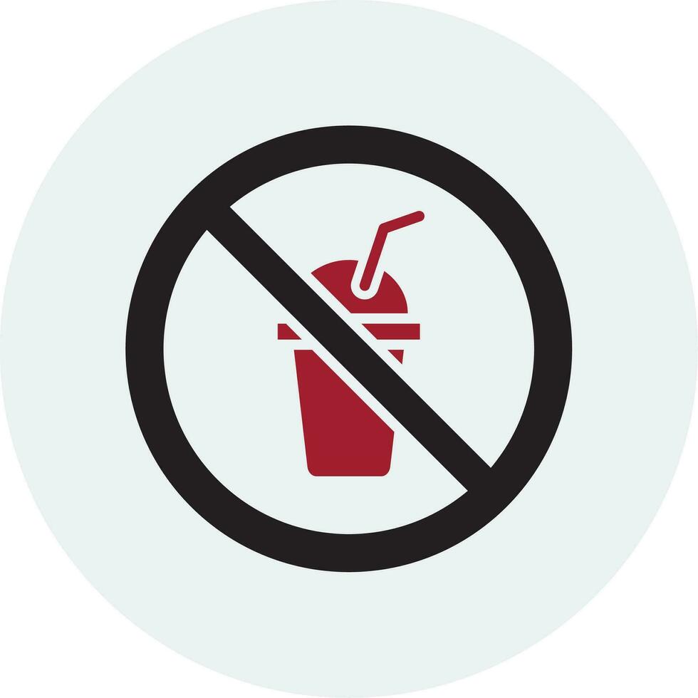 No Beverage Vector Icon