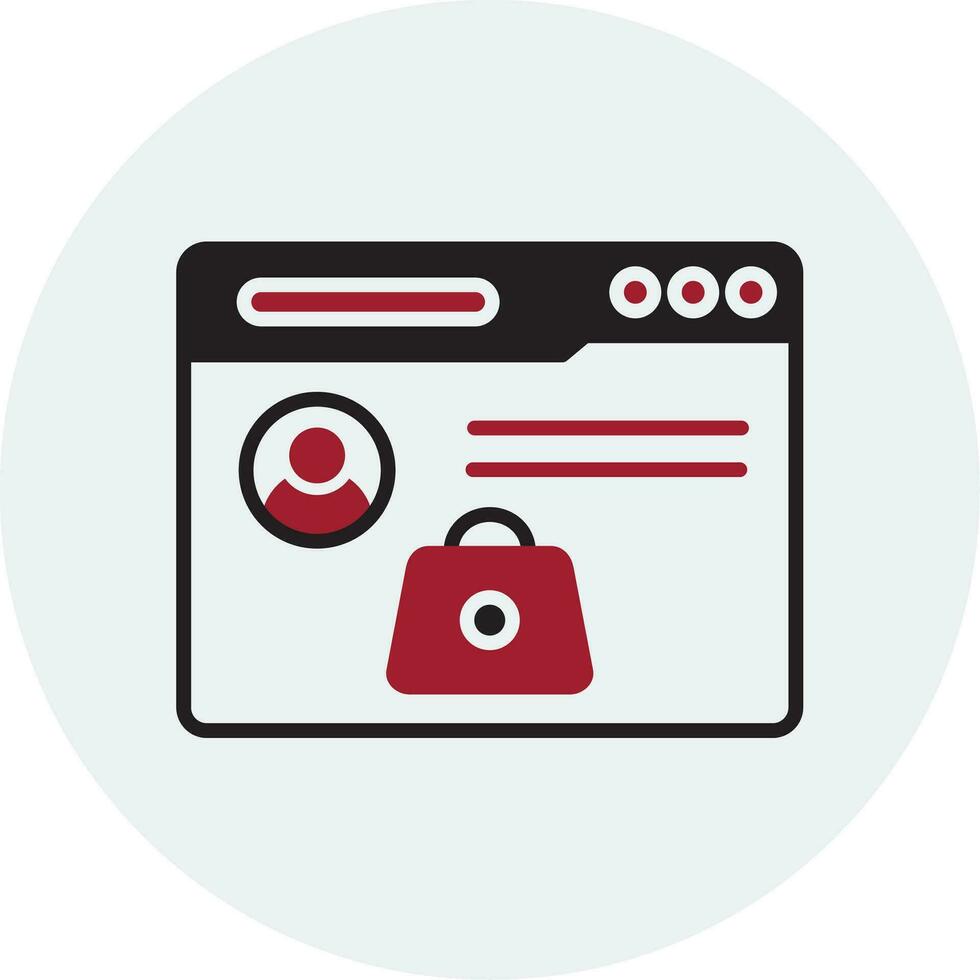 Online Shopping Vector Icon