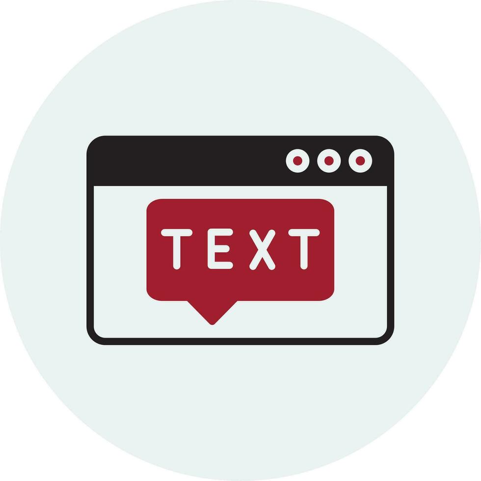 Text Vector Icon