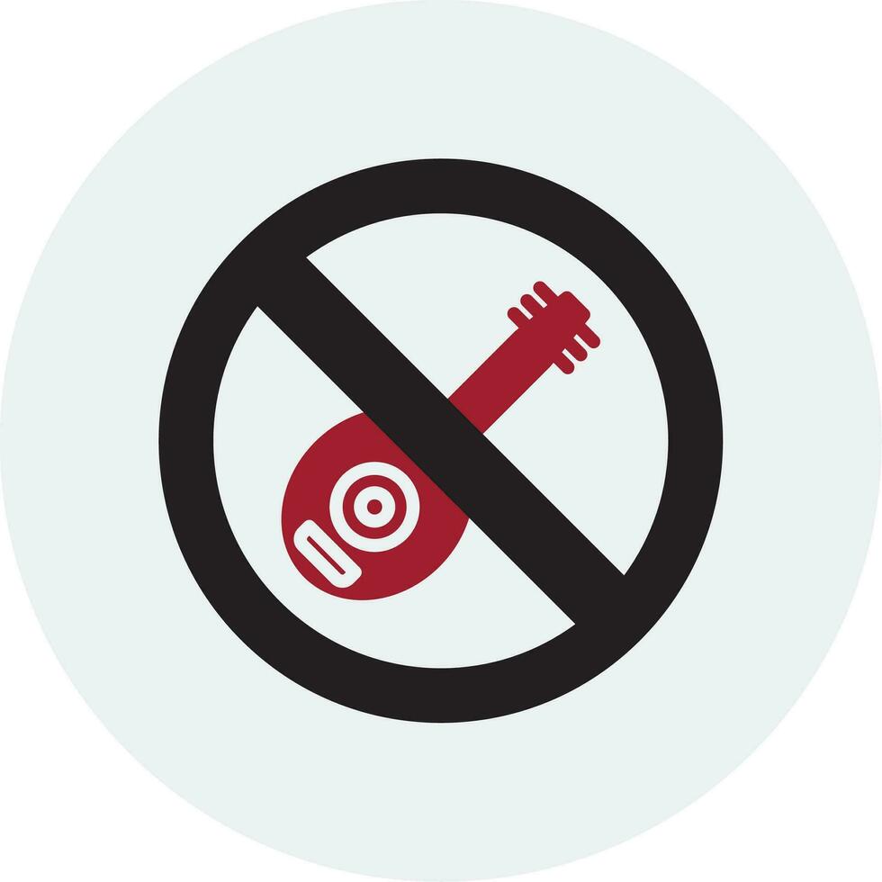 No Lute Vector Icon
