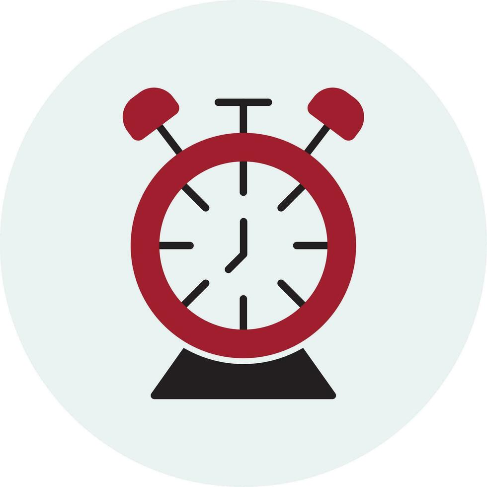 Desk Clock Vector Icon