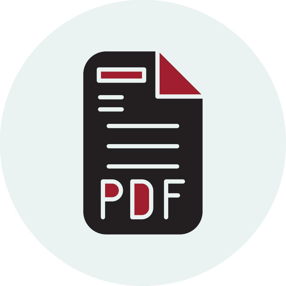 icono de vector de pdf