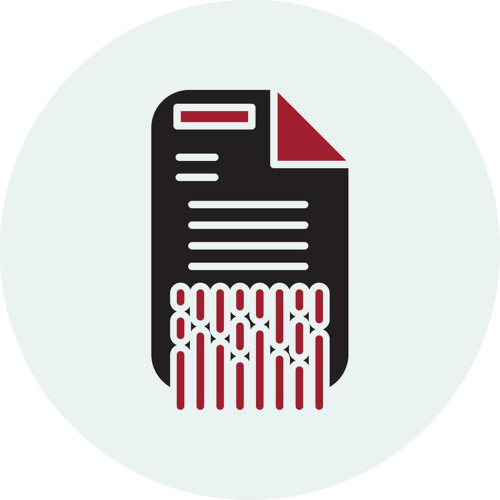 Shredding Vector Icon