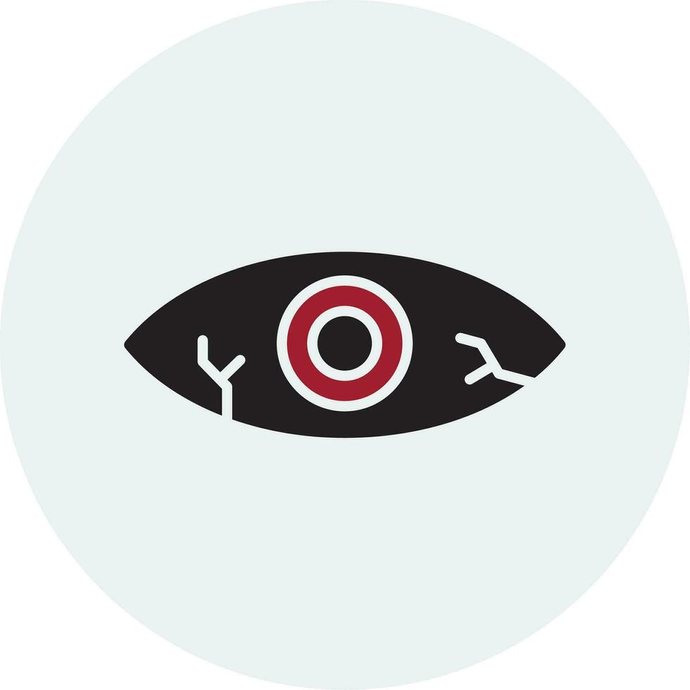Red Eye Vector Icon