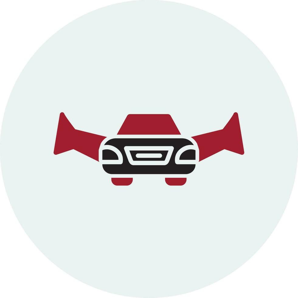 Flying Car Vector Icon