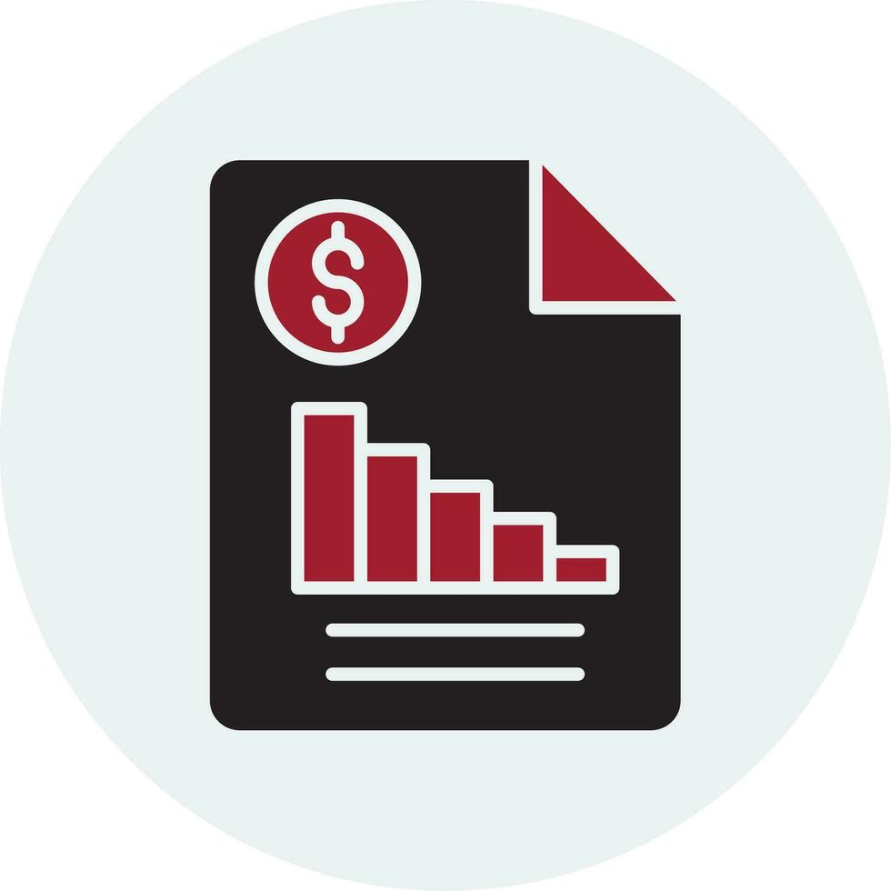 Financial Report Vector Icon