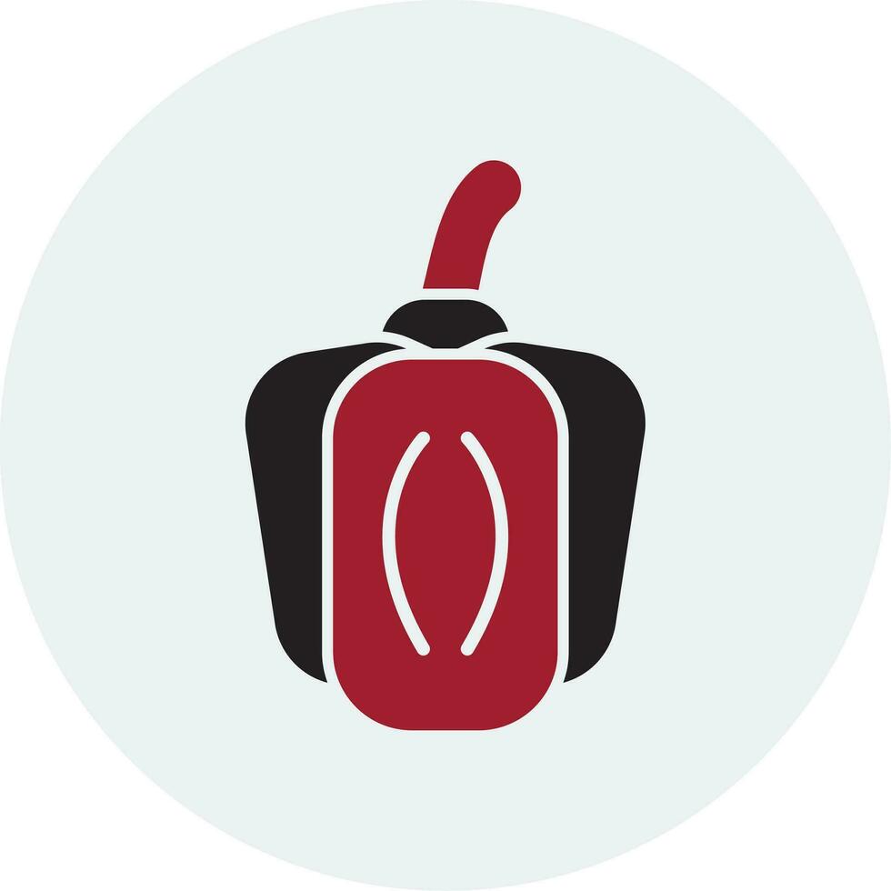 Green Pepper Vector Icon