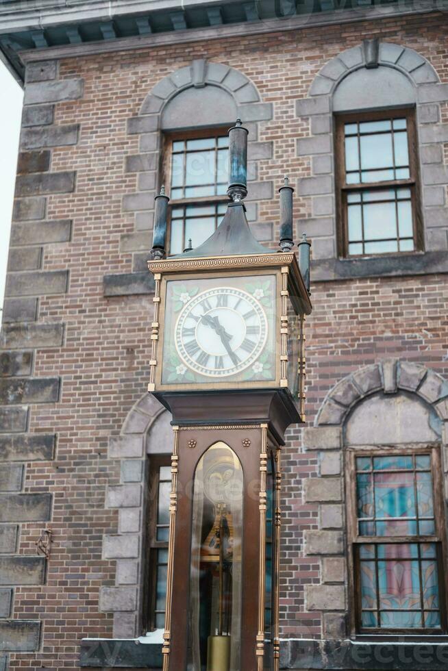 Otaru Music Box Museum and stream Clock with Snow in winter season. landmark and popular for attractions in Hokkaido, Japan. Travel and Vacation concept photo