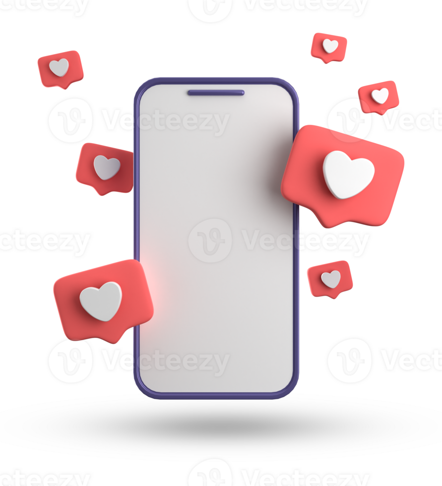 3d rendering of smartphone and speech bubble, 3D pastel chat with symbol, icon set. png