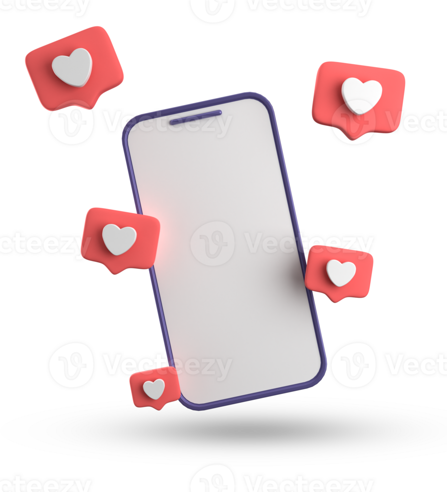 3d rendering of smartphone and speech bubble, 3D pastel chat with symbol, icon set. png