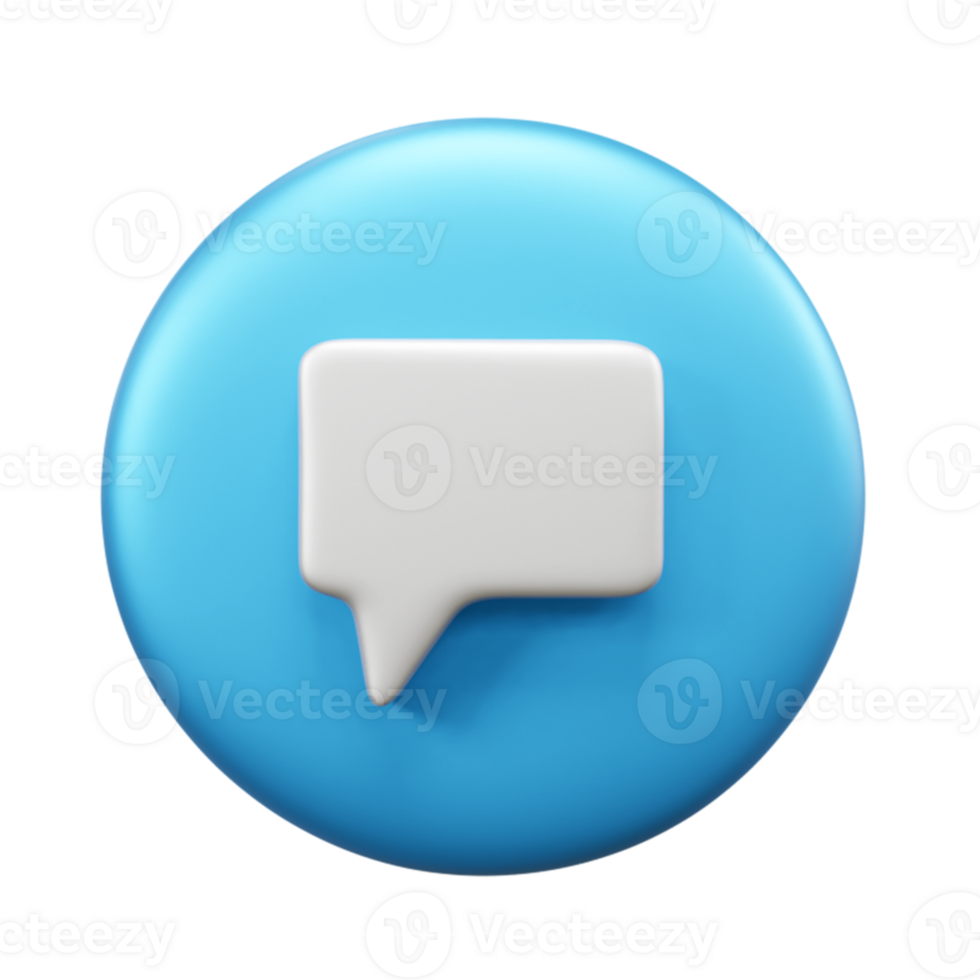 Quote box 3d illustration icon or text box 3d icon illustration or 3d message box icon or speech bubble 3d icon box png