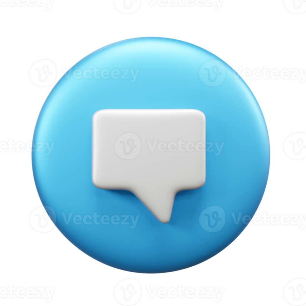 Quote box 3d illustration icon or text box 3d icon illustration or 3d message box icon or speech bubble 3d icon box png