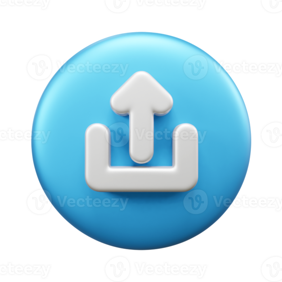 Upload 3d illustration icon or upload now 3d illustration icon or website upload now 3d icon illustration png