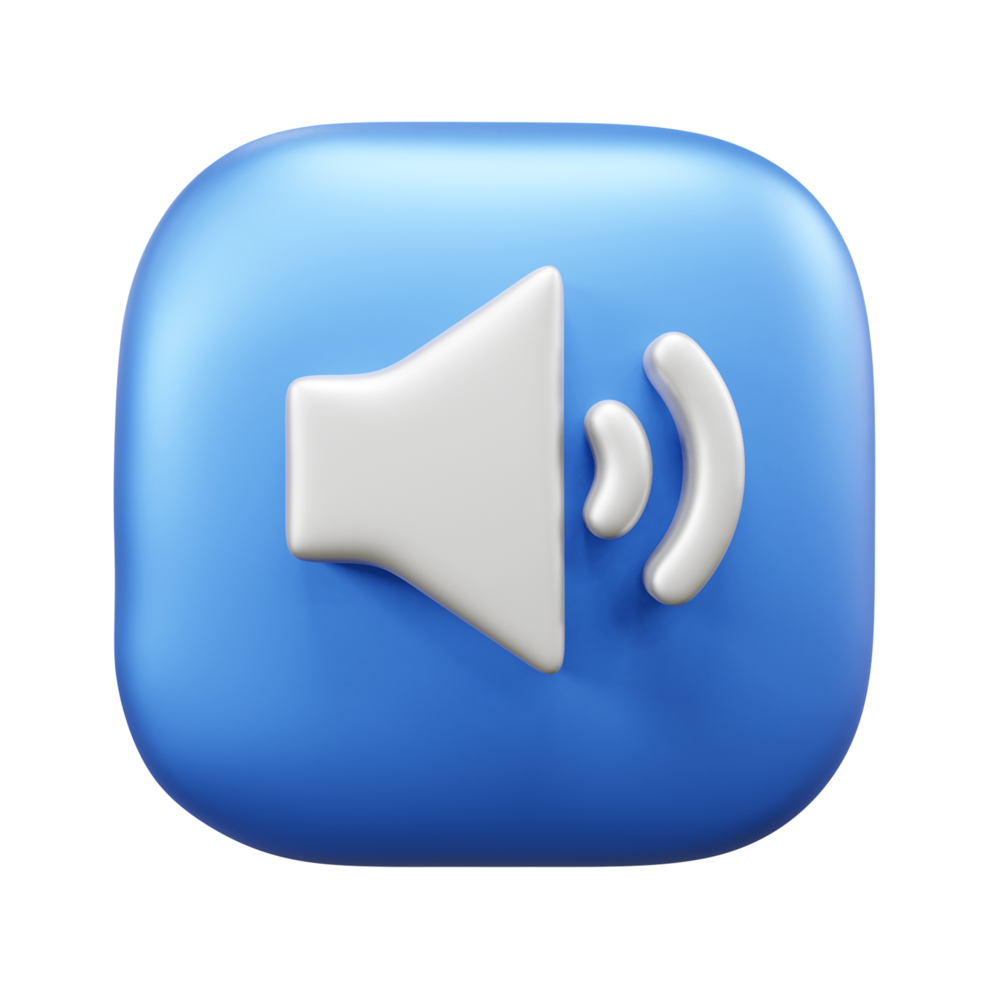 Sound 3d illustration icon or multimedia audio 3d icon illustration or ...