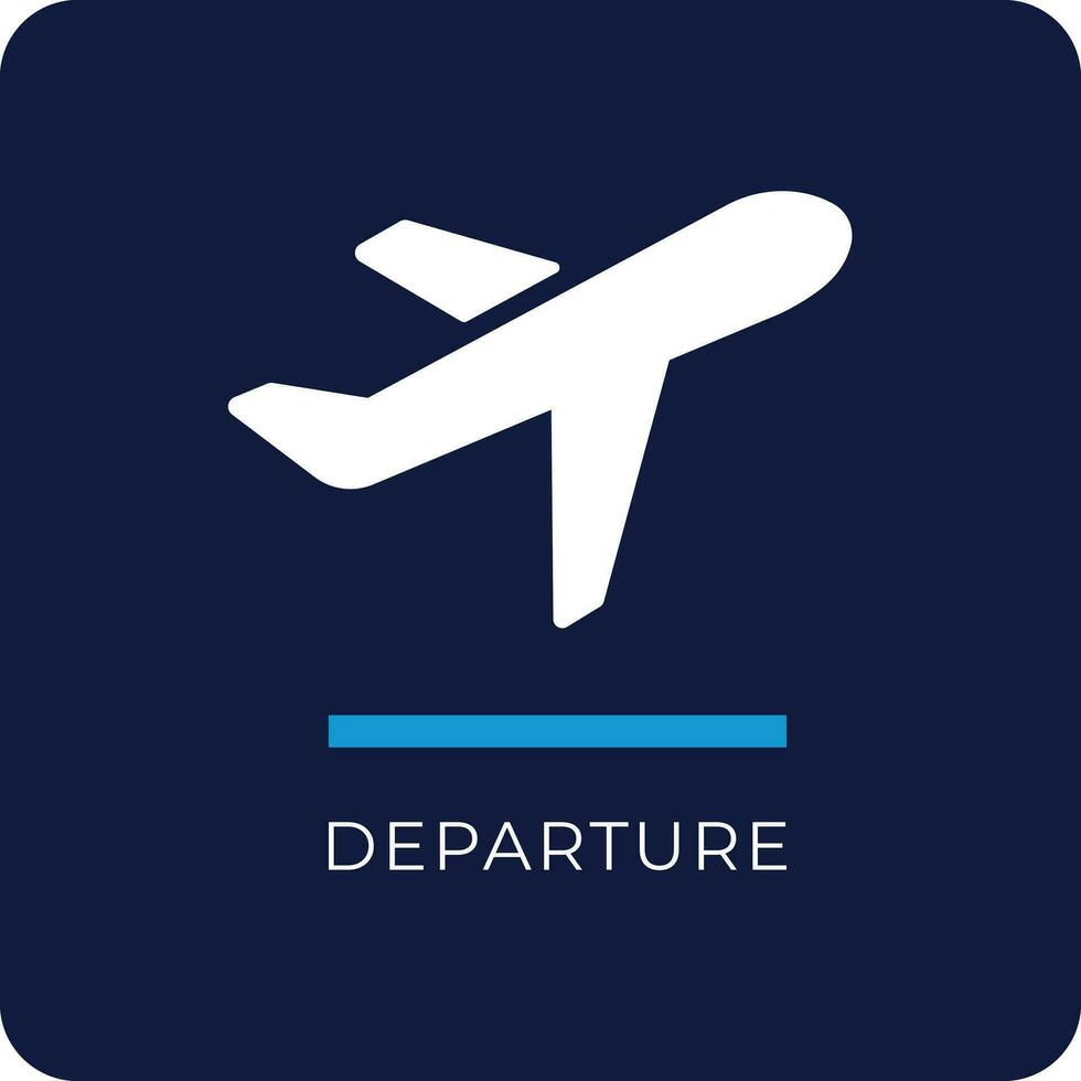 Departure Sign Icon vector