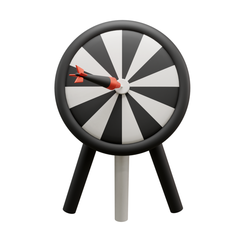 Business goal 3d icon illustration or business target 3d illustration png
