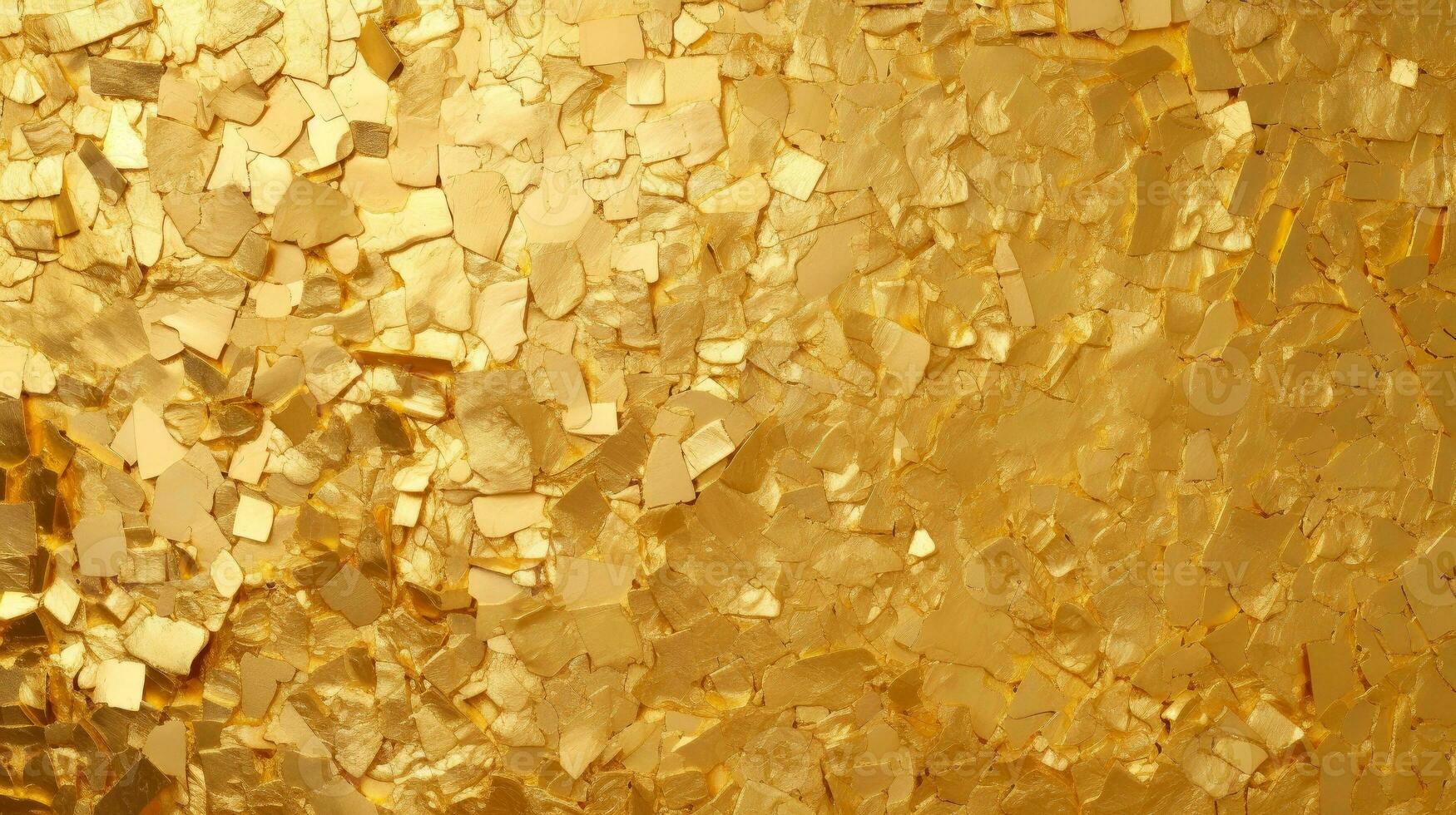 Close up of gold object, silver gold metallic wall, Generative AI illustration photo