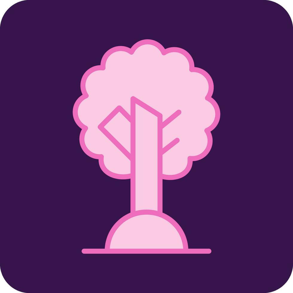 icono de vector de árbol