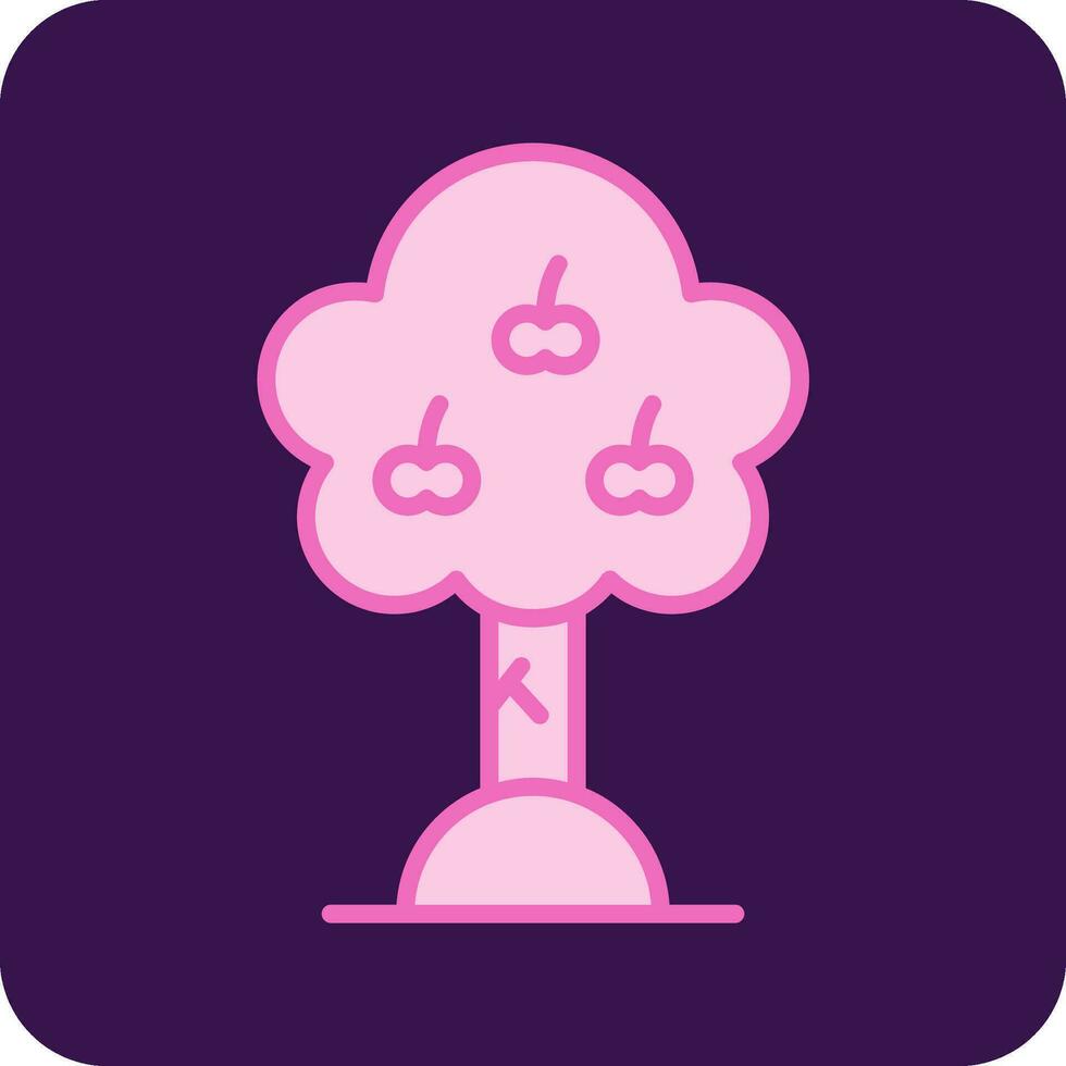Apple Tree Vector Icon