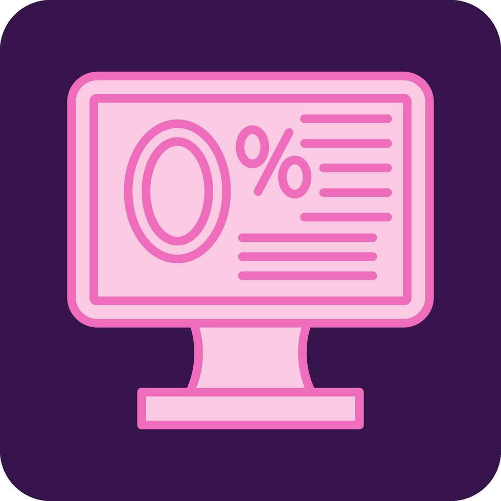Zero Percent Vector Icon