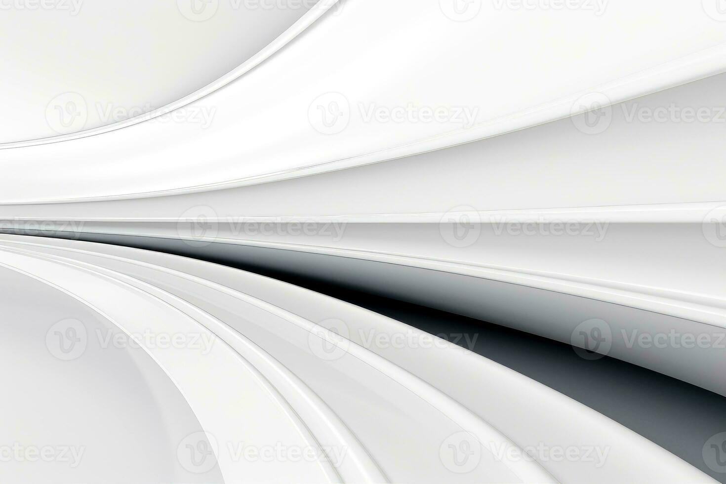 Abstract white soft waves background, Generative AI illustration photo