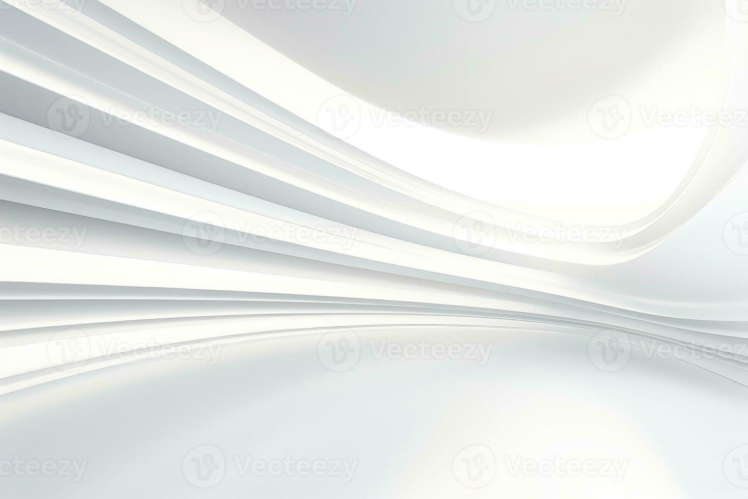 Abstract white soft waves background, Generative AI illustration photo