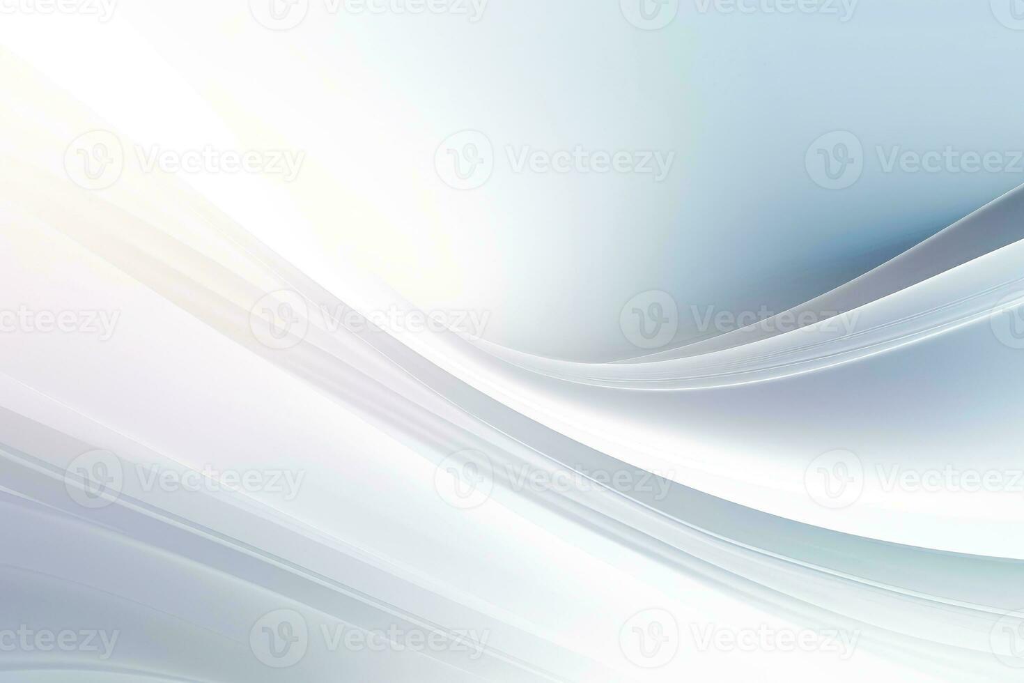 Abstract white soft waves background, Generative AI illustration photo