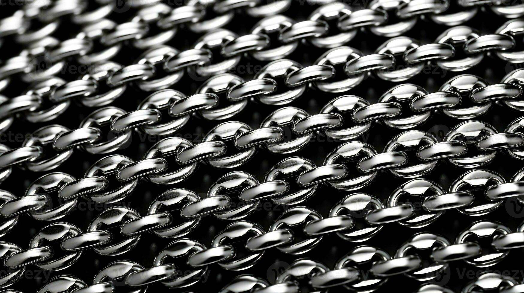 Close up of silver object, silver foil metallic wall, Generative AI illustration photo