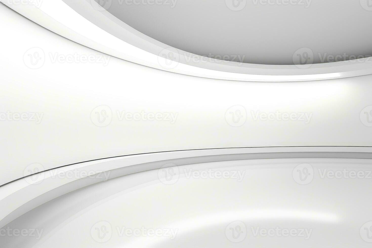 Abstract white architecture background, white geometric wallpaper, Generative AI illustration photo