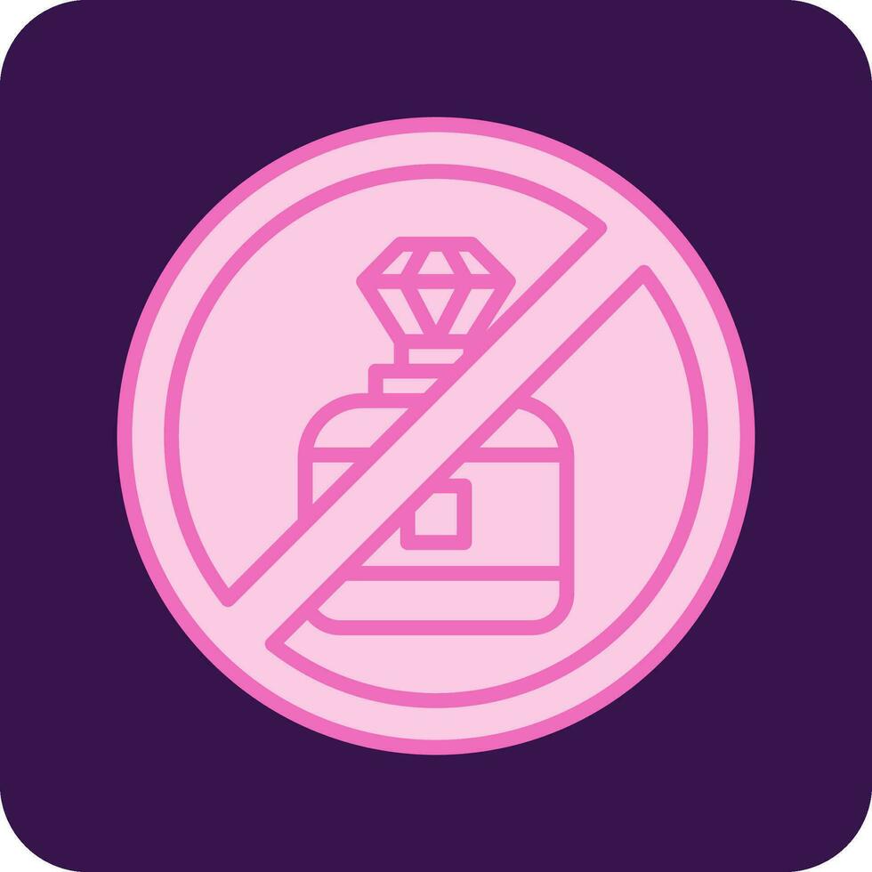 No Perfume Vector Icon