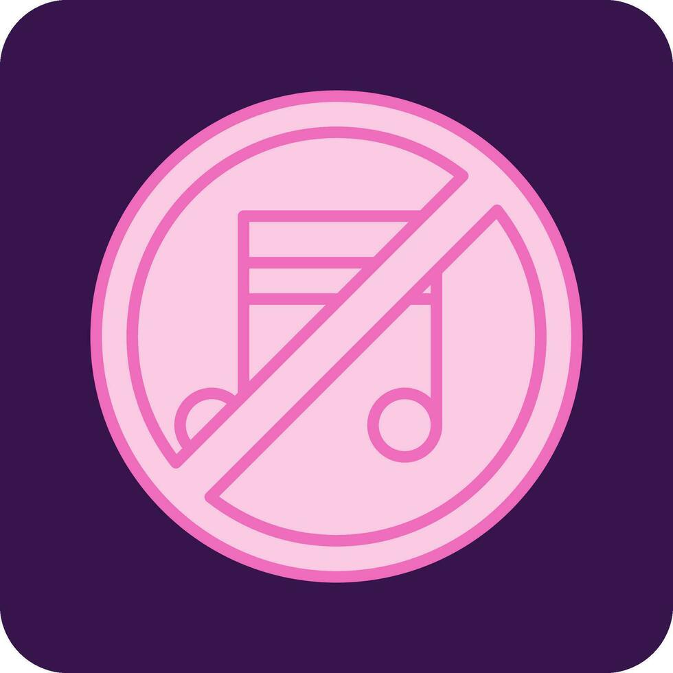 No Music Vector Icon