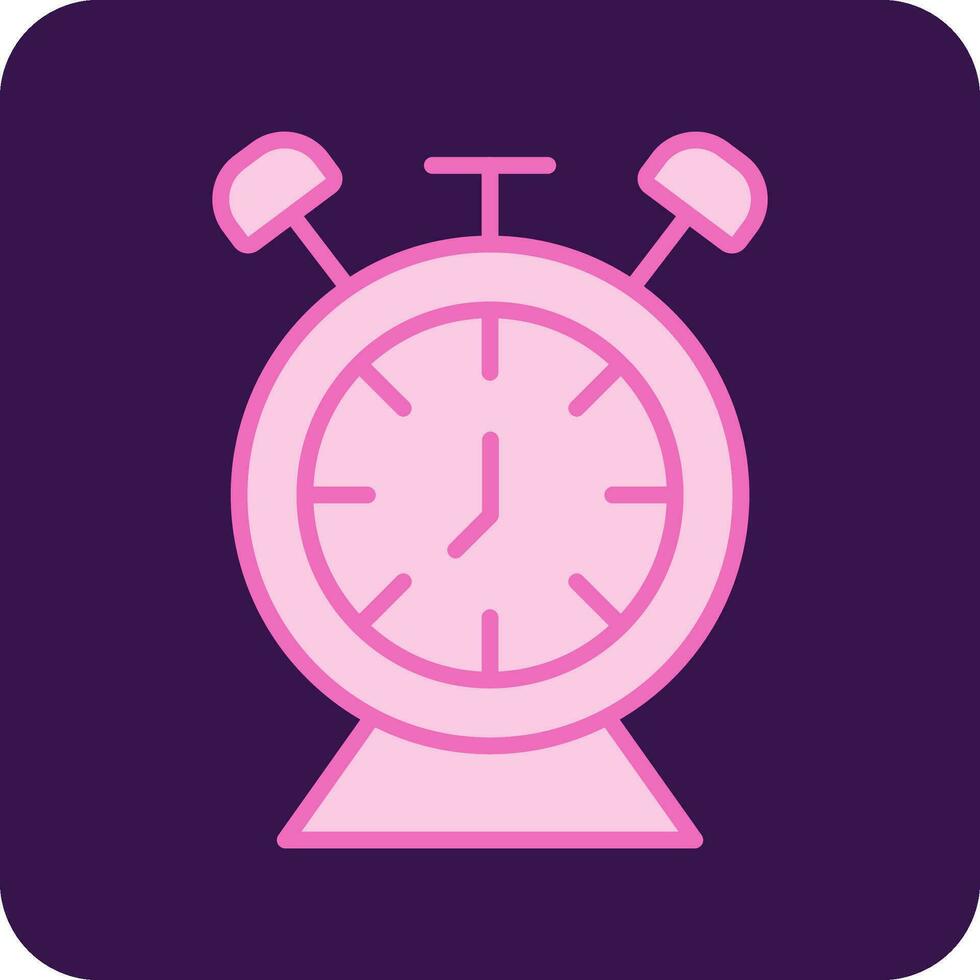 Desk Clock Vector Icon