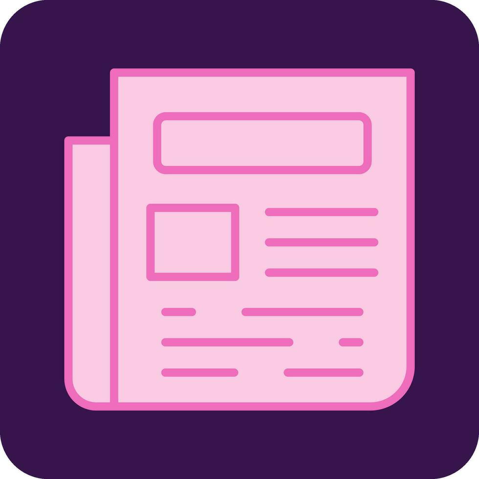 Newspaper Vector Icon