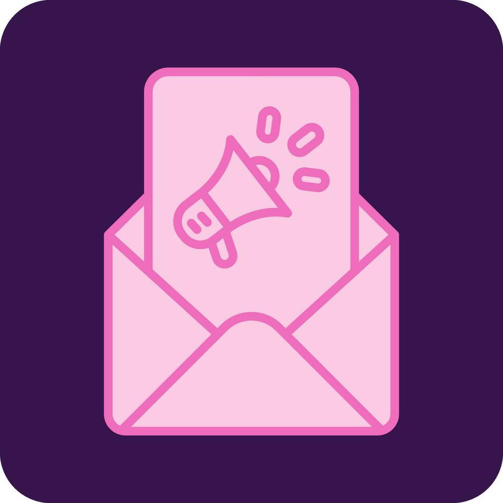 icono de vector de marketing por correo electrónico