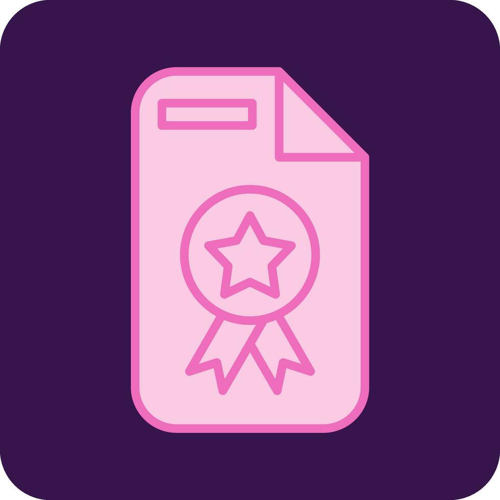 Certificate Vector Icon