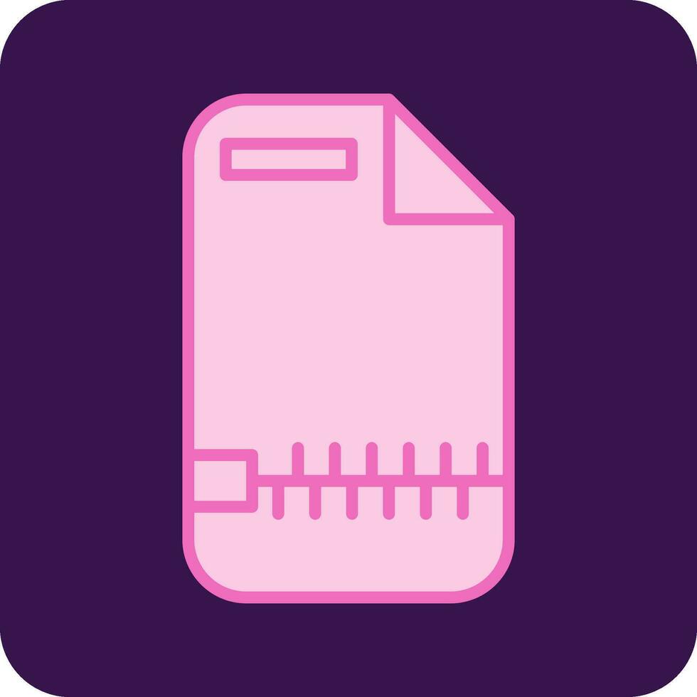 Zip File Vector Icon